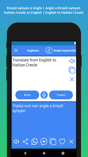 Kreyòl Ayisyen Angle Tradiktè Screenshot 2