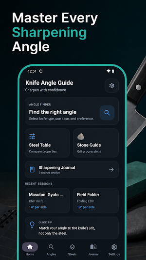 Knife Angle Guide Screenshot 2