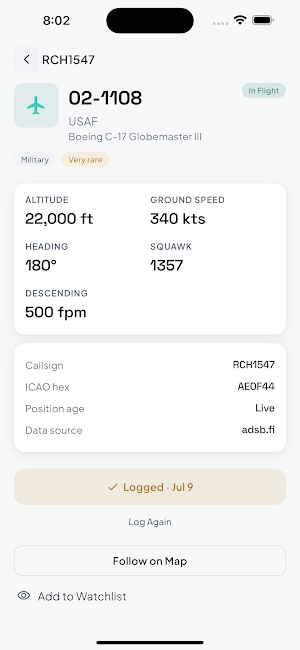 FlightSpot: Plane Spotting Screenshot 2