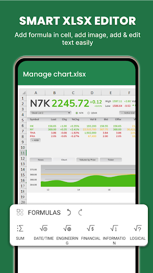 XLSX Viewer - XLS Editor Screenshot 3