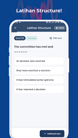 Kawan TOEFL: Latihan & Belajar Screenshot 2