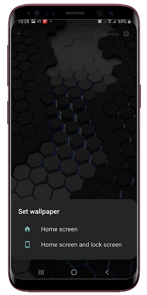 3D Hexagonal LIve Wallpaper Screenshot 2