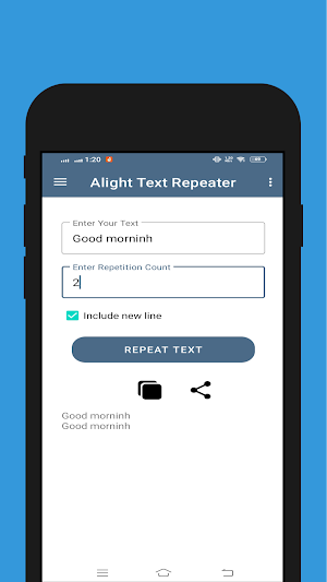 Alight Text Repeater Screenshot 3