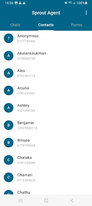 Sprout Agent App Screenshot 2