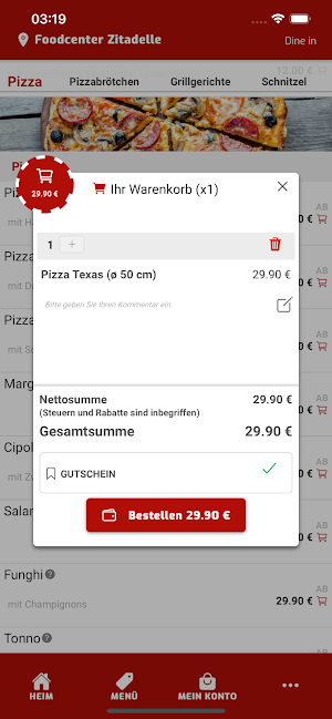 Foodcenter Zitadelle Screenshot 3