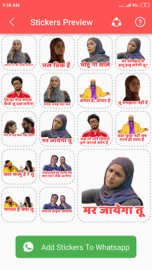 Bindas Stickers For Whatsapp Screenshot 1