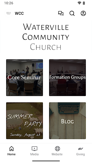 Waterville Community Church Screenshot 2
