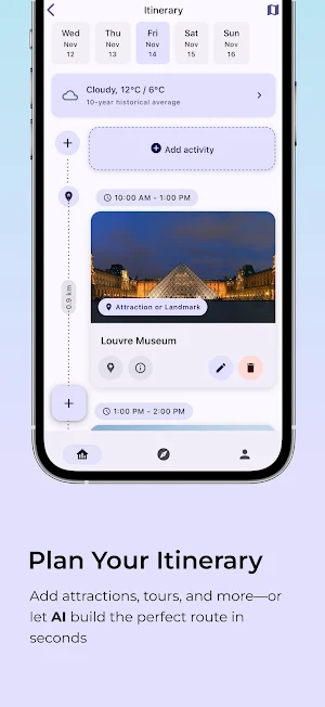 Tripenai - Travel Planner Screenshot 1