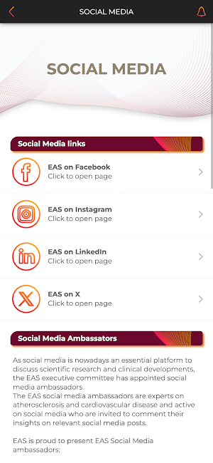 EAS Society & Congress App Screenshot 1