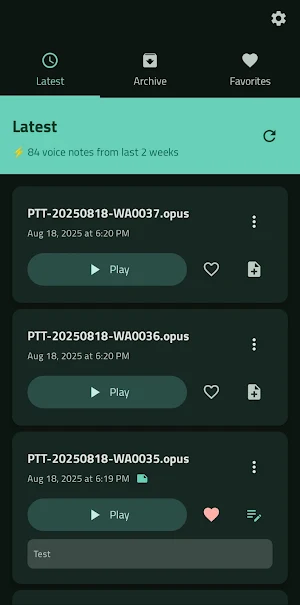 Fairuz - Whatsapp Notes Screenshot 1
