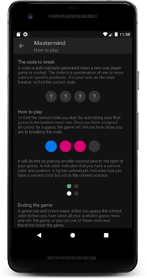 Mastermind - the educational code breaking puzzle Screenshot 3