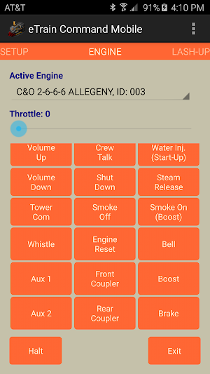 eTrain Command Mobile Screenshot 2