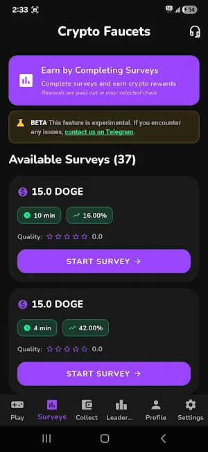 Crypto Faucets : Free Crypto Screenshot 2