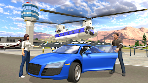 Helicopter Flying Simulator: Car Driving Screenshot 2