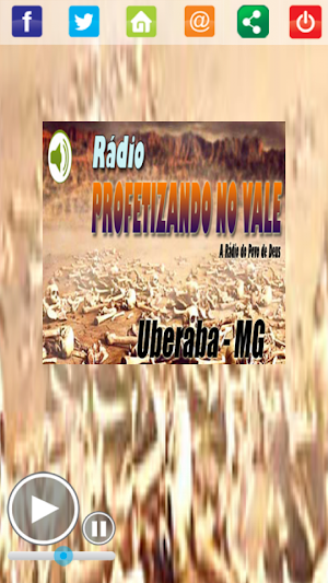 Rádio Profetizando No Vale Web Screenshot 0