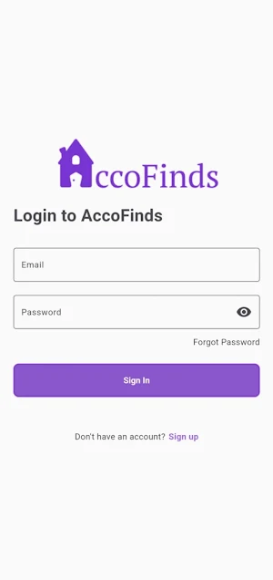 AccoFinds Screenshot 0