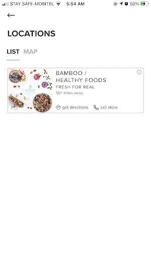 Bamboo Healthy Foods Screenshot 1