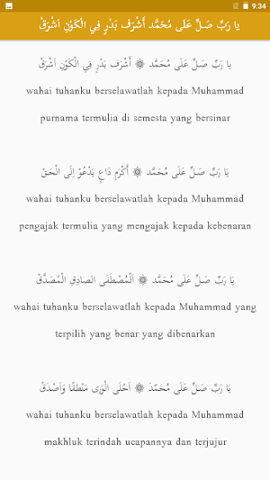 Maulid Simthudduror Terjemah Screenshot 2