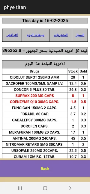 تيتان لادارة الصيدليات Screenshot 1