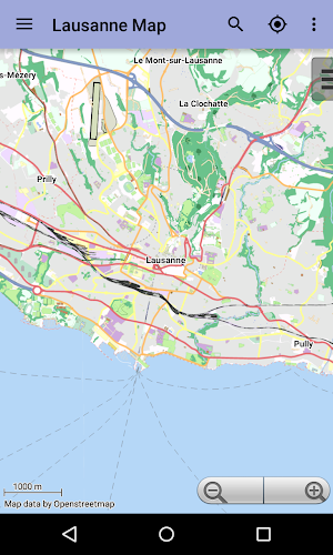 Lausanne Offline City Map Screenshot 0