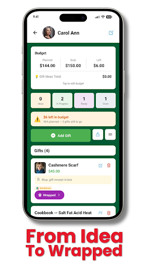 GiftFlow: Gift List Planner Screenshot 1