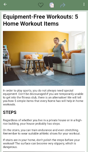Fitness workout at home Screenshot 3