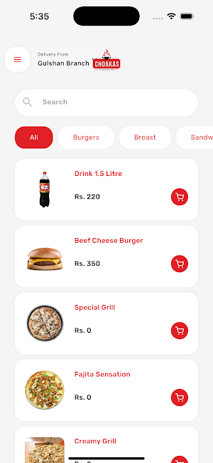 Choakas Fast Food Screenshot 0