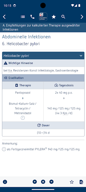 Antiinfektiva-Leitfaden UKSH Screenshot 2