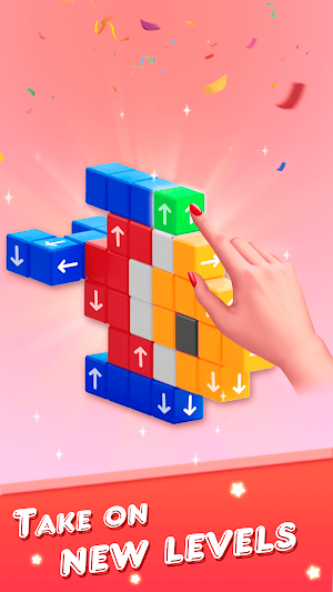 Tap Block:3D Cube Away Puzzle Screenshot 3