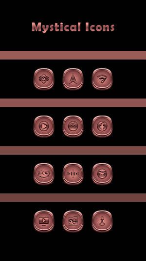 Mystical Rose Gold Icons Screenshot 3