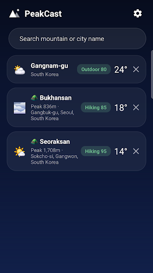 PeakForecast - Outdoor Weather Screenshot 3