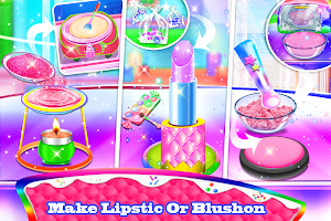 Makeup kit cakes : cosmetic box makeup cake games Screenshot 1