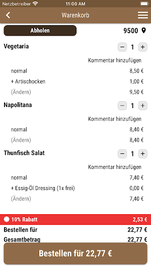 Aroma Pizza Screenshot 1