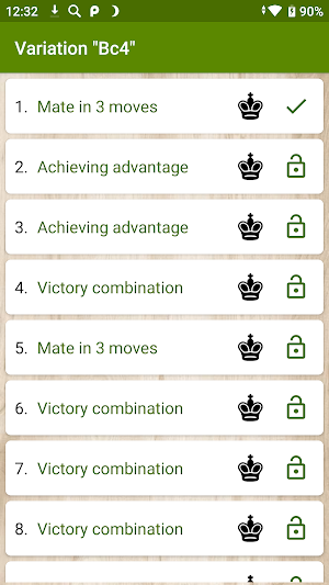 Sicilian defense, Najdorf variation (free) Screenshot 2
