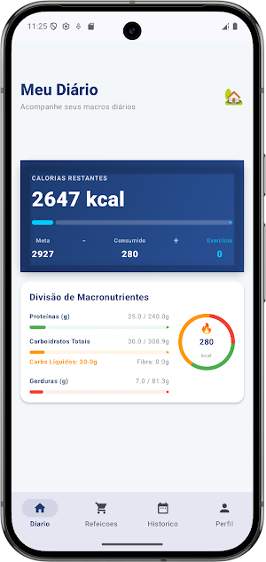 Macros - Contador de Calorias Screenshot 3