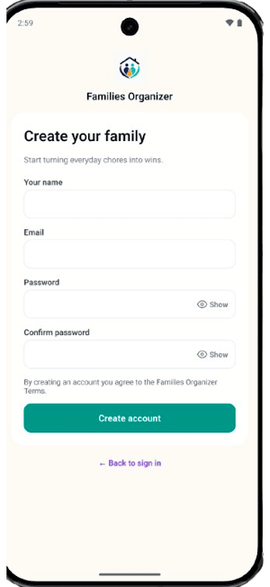 Families Organizer Screenshot 0