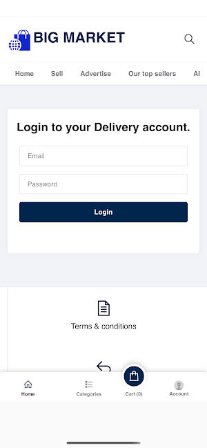 Big Market Logistics Screenshot 0