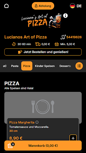 Lucianos Pizza Studio Screenshot 2