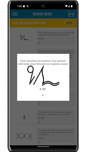 FIG Gymnastics Judging Symbols Screenshot 3