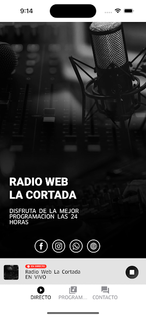 Radio Web La Cortada Screenshot 2
