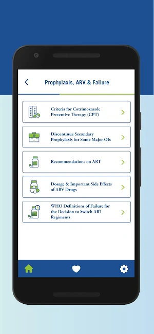 HIV Clinical Job Aids Screenshot 1