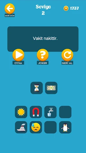 Emoji Bil - Atasözü ve Deyimler Screenshot 2