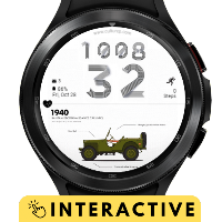 Watch Face White Car Wear OS