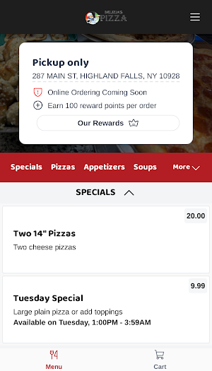 Delizia's Pizza Kitchen Screenshot 1