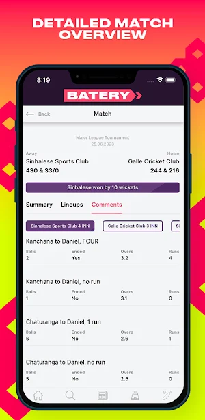 Batery Scores Screenshot 3