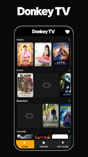 Donkey TV : Shows, Movies, TV Screenshot 0