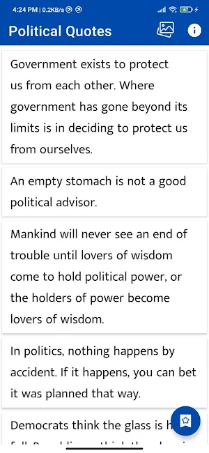 Political Quotes and Sayings Screenshot 0