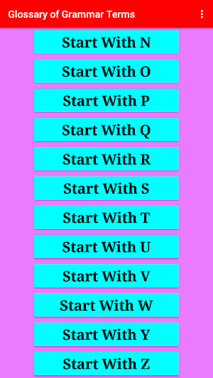 English Grammar Terms Screenshot 0
