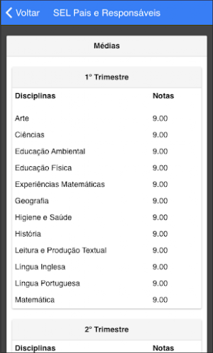 SEL Pais e Responsáveis Screenshot 2