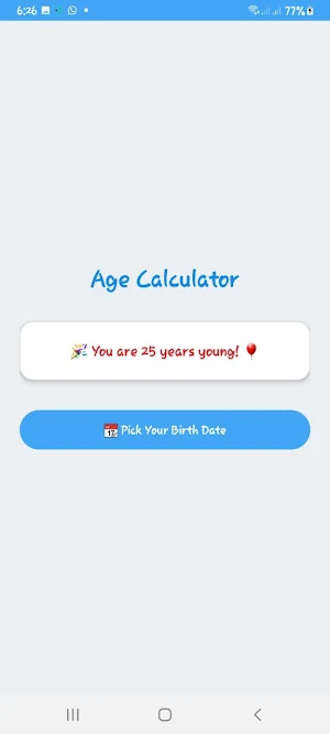 Age Calculator Screenshot 0